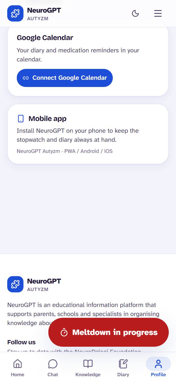 Google Calendar sync