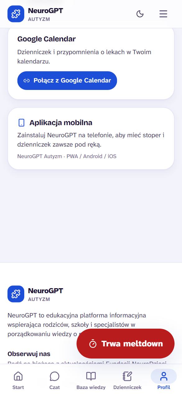 Synchronizacja z Google Calendar