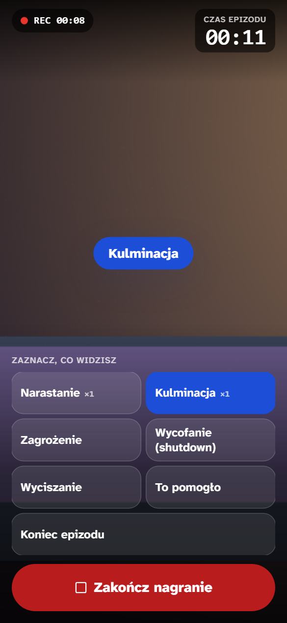 Nagranie epizodu dla specjalisty